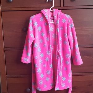Joe Boxer snowy pink toddlers robe